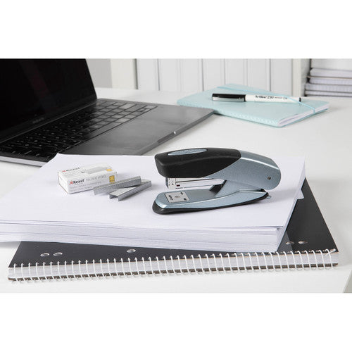 Rexel Matador Half Strip Stapler Silver Black