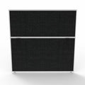 Rapidline Shush30 Plus Screen 1200 x 30 x 1200mm Black Fabric / White