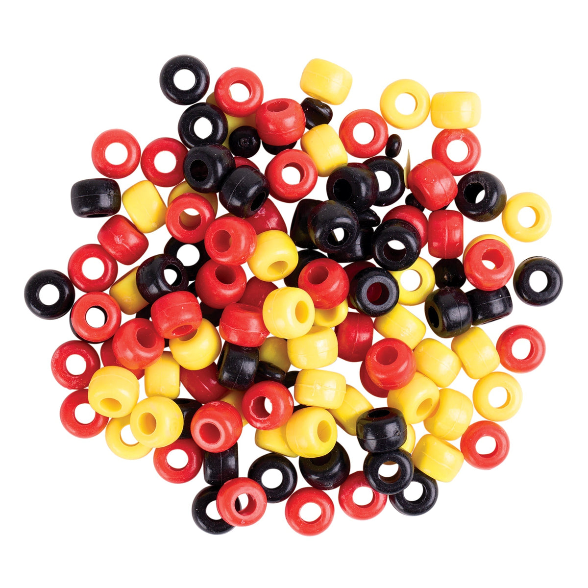 Zart Pony Beads Red Yellow and Black 250g