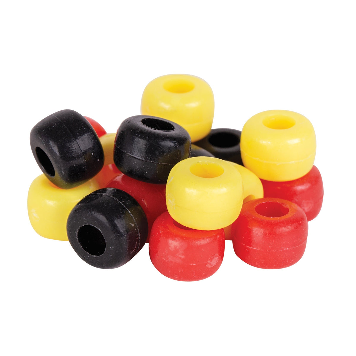 Zart Pony Beads Red Yellow and Black 250g