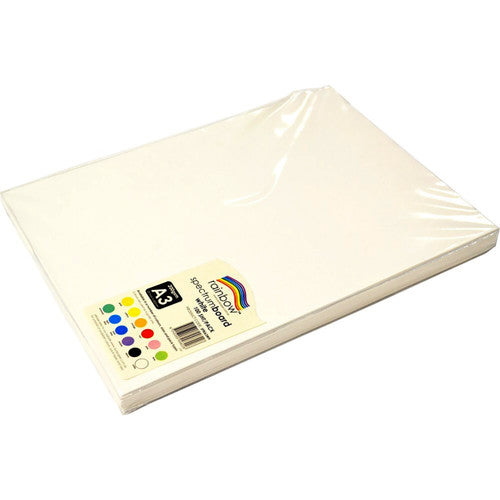 Rainbow Spectrum Board A3 220gsm White Pack of 100