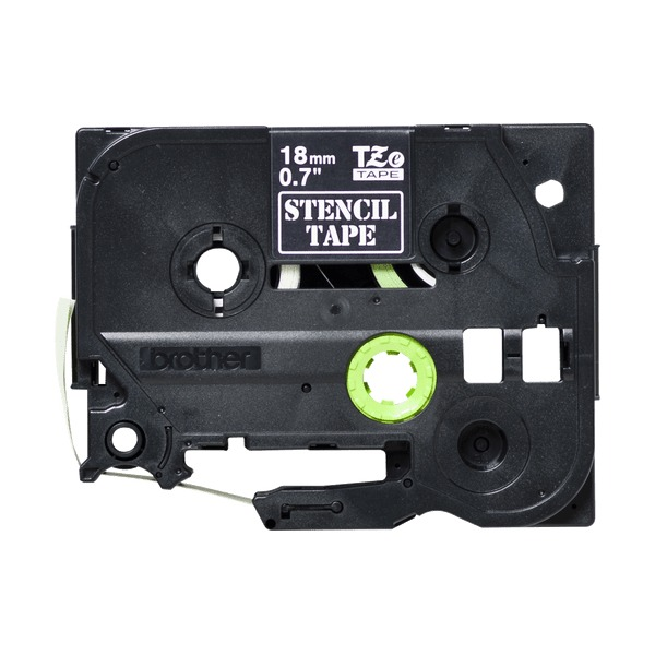 Brother STe-141 Stencil Tape 18mm Black on White