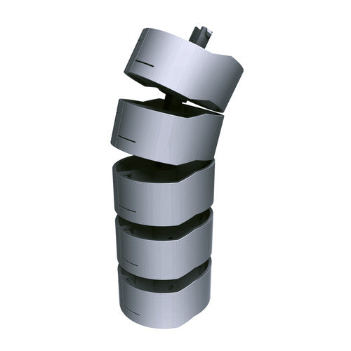 Rapidline Umbilical Power Pole 2800mm Height Only Silver