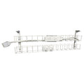 Rapidline Dual Tier Cable Basket Kit 1250mm 2 GPO 2 Data 2m Interconnecting Lead White