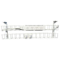 Rapidline Dual Tier Cable Basket Kit 1250mm 4 GPO 2 Data 2m Interconnecting Lead White