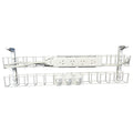 Rapidline Dual Tier Cable Basket Kit 650mm 4 GPO 3 Data 1.5m Interconnecting Lead White