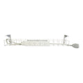 Rapidline Single Tier Cable Basket Kit 650mm 4 GPO 1.5m Interconnecting Lead White