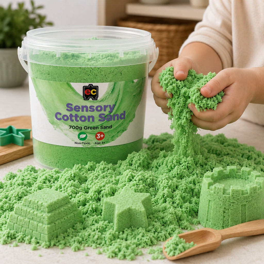 Sensory Cotton Sand 700g Green