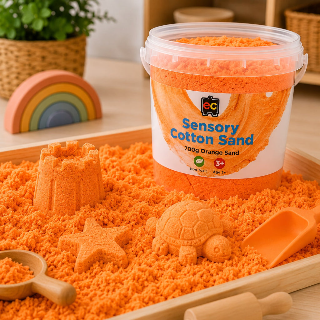 Sensory Cotton Sand 700g Orange
