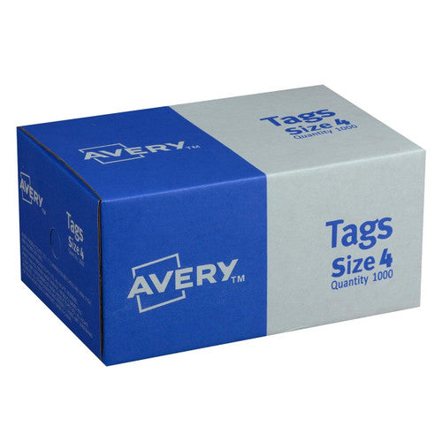 Avery Shipping Tag Size 4 Red 108 x 54mm Box 50