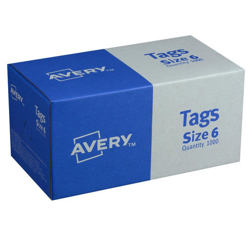 Avery Shipping Tag Size 6 Blue 134 x 67mm Box 1000