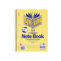 Spirax 2 Subject Spiral Notebook A4 Side Opening 250 Pages