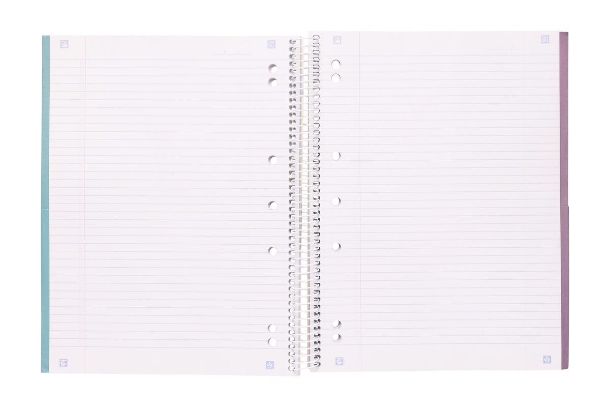 Spirax Spiral 3 Subject Notebook A4 Side Opening 300 Pages