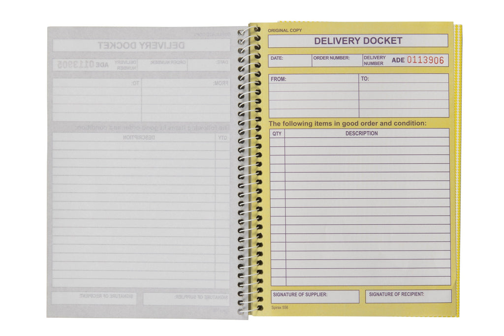 Spirax Carbonless Delivery Book 207 x 144mm 50 Duplicate Sets