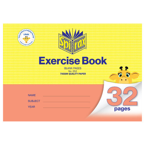Spirax 252 Exercise Book 175 x 240mm 32 Page Blank