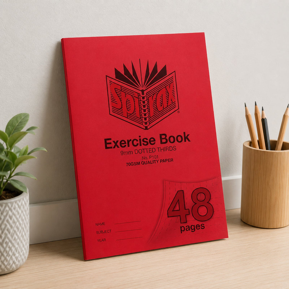 Spirax P101 Exercise Book A4 48 Page 9mm Dotted Thirds Pack 20