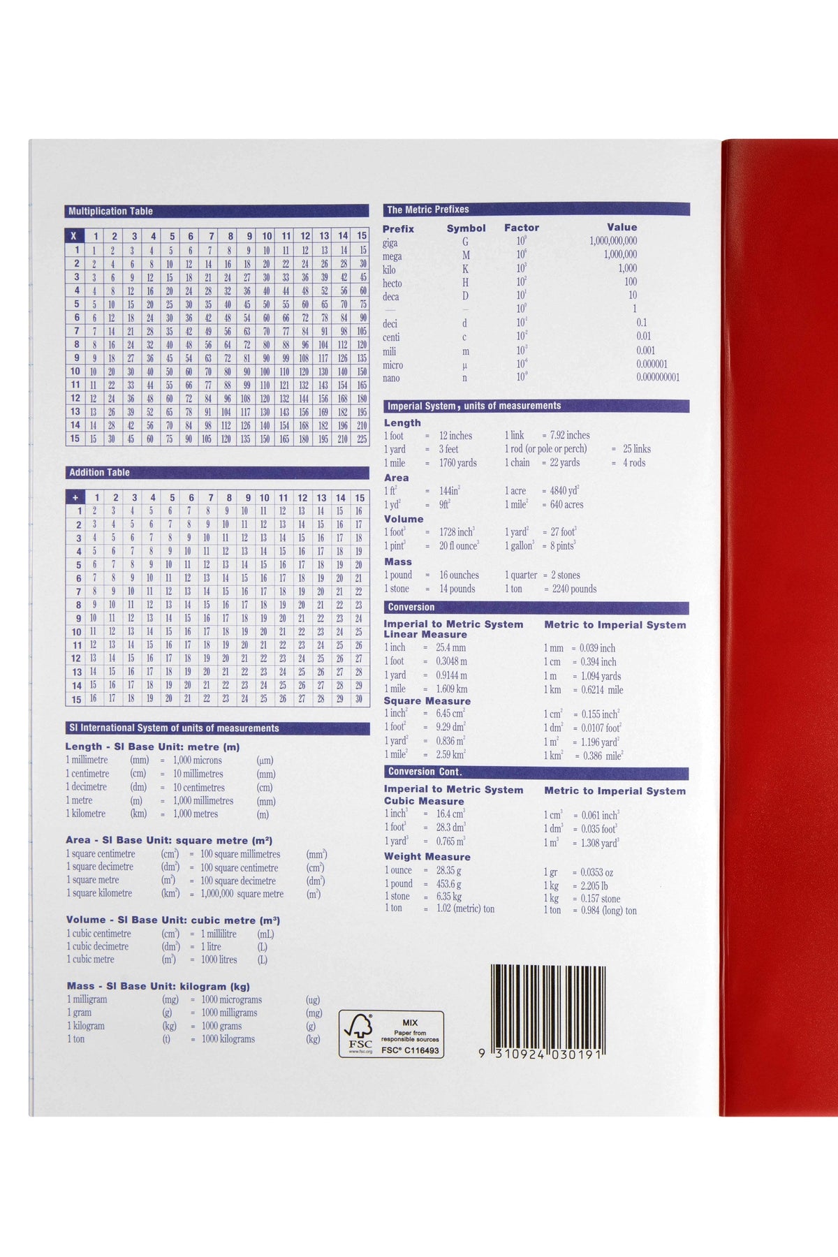 Spirax P105 Exercise Book A4 48 Page 24mm Dotted Thirds Pack of 20