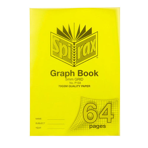 Spirax Graph Book A4 64 Pages 5mm Grid
