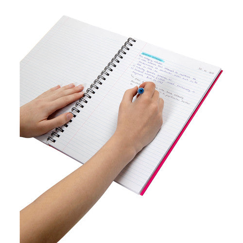 Spirax Hardcover Notebook A4 200 Page Pink