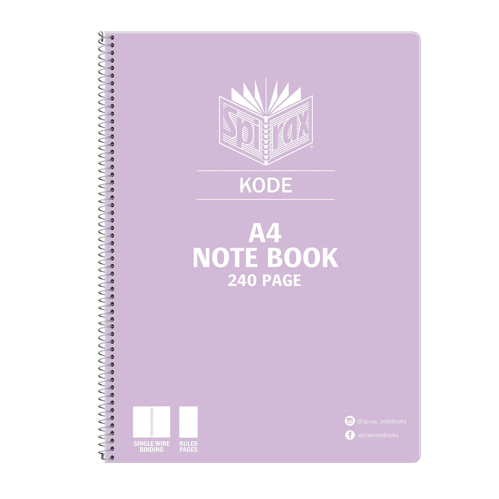 Spirax Kode Metallic Notebook A4 240 Page Assorted Box of 15