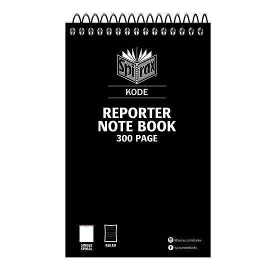 Spirax Kode Reporter Notebook 220x112mm 300 Page Box of 10