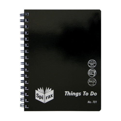Spirax Organiser Things To Do Notebook A5 96 Pages