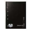 Spirax Polypropylene Lecture Book A4 Side Opening 140 Pages Black
