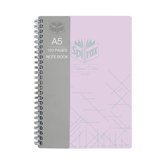 Spirax Platinum Notebook A5 120 Page Assorted Pack of 12