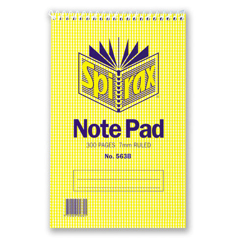 Spirax Reporter Notebook Top Opening 200 x 127mm 300 Pages