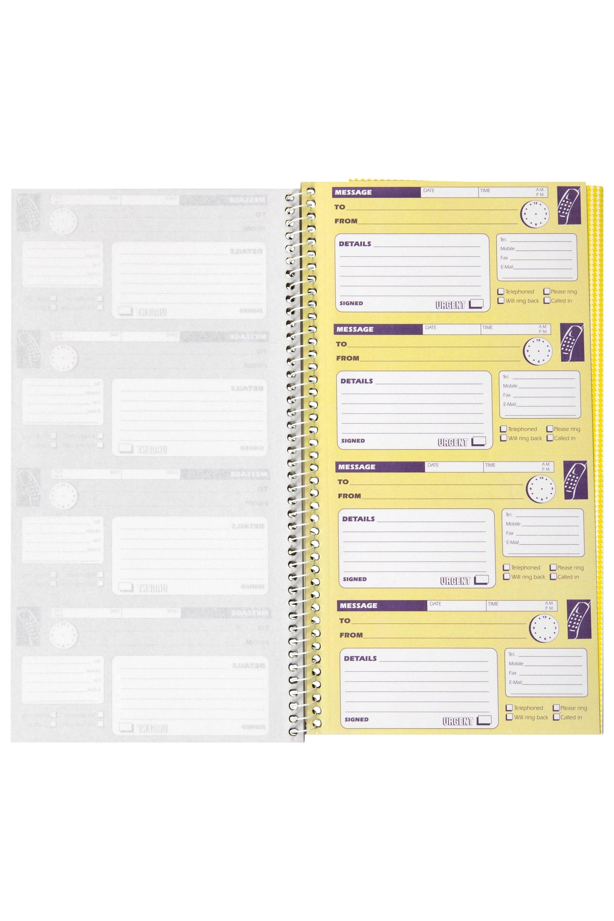Spirax Carbonless Telephone Message Book 160 Duplicate Sets