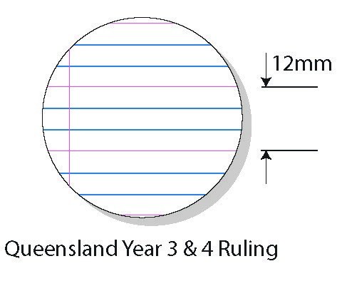 The Note Group Splash Exercise Book A4 48 Page QLD Year 3/4 Ruled Pack of 20