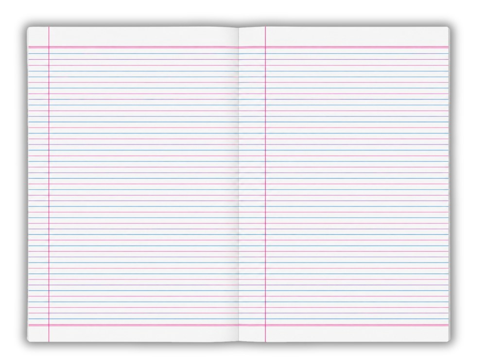 The Note Group Splash Exercise Book A4 96 Page QLD Year 3/4 Ruled Board Cover Pack of 10