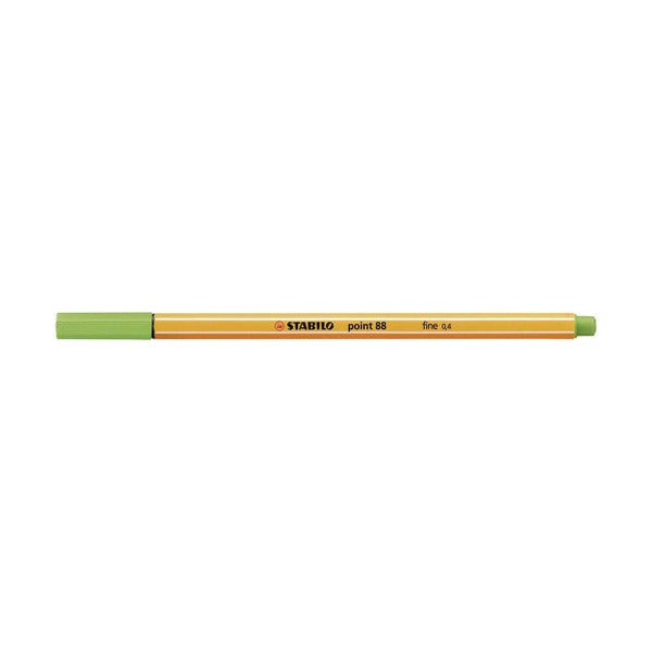 Stabilo Point 88 Fineliner Apple Green Box of 10