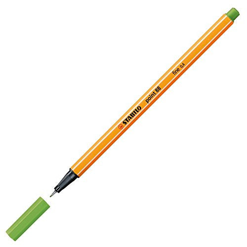 Stabilo Point 88 Fineliner Apple Green Box of 10