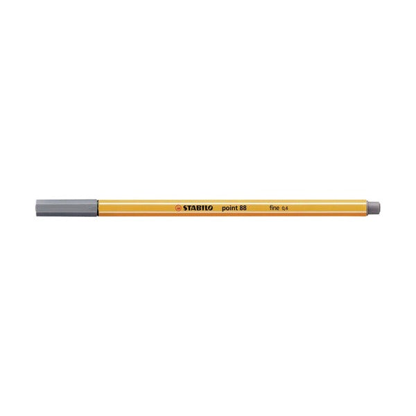 Stabilo Point 88 Fineliner Dark Grey Box of 10