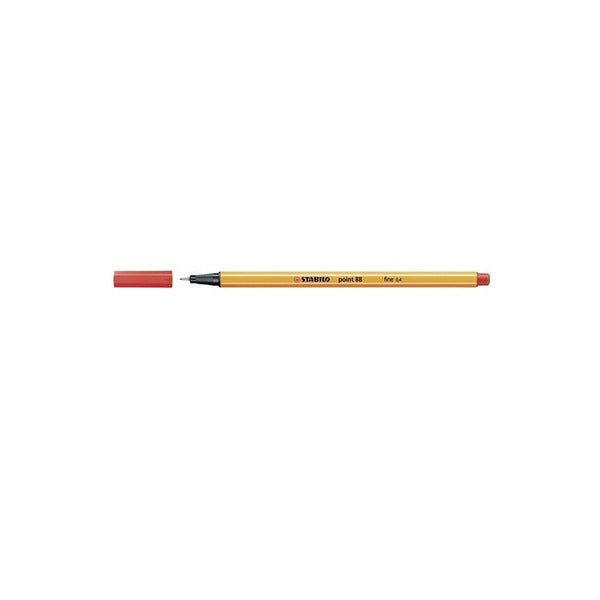 Stabilo Point 88 Fineliner Red Box of 10