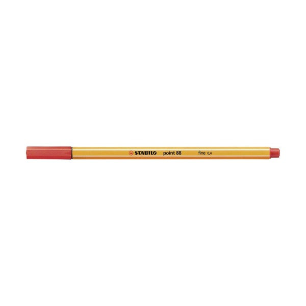 Stabilo Point 88 Fineliner Red Box of 10