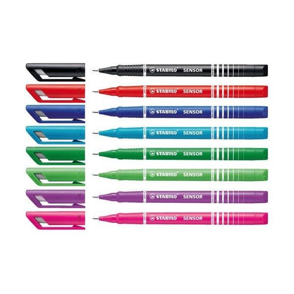 Stabilo Sensor Fineliner 0.3mm Blue Box of 10