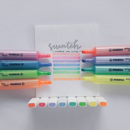 Stabilo Swing Cool Highlighter Green Box of 10