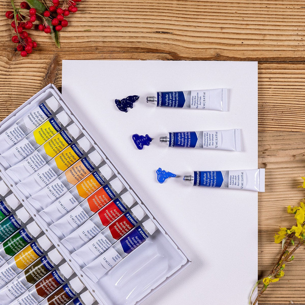 Staedtler Acrylic Paint Box 24 Assorted Colours 8500 C24