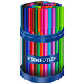 Staedtler Stick 432 Triangular Ballpoint Pen Medium Assorted Cup 50 43235MKP50