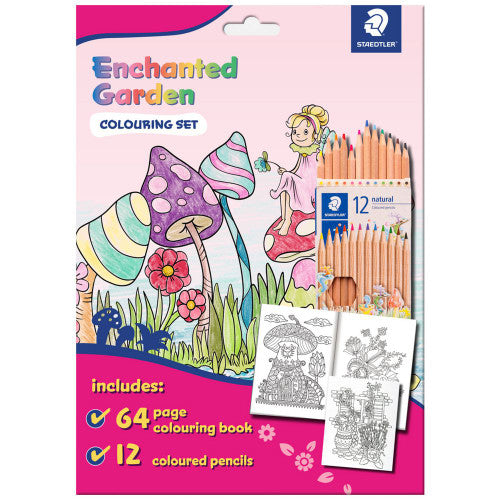 Staedtler Enchanted Garden Colouring Set Ages 3+ 143N SET2