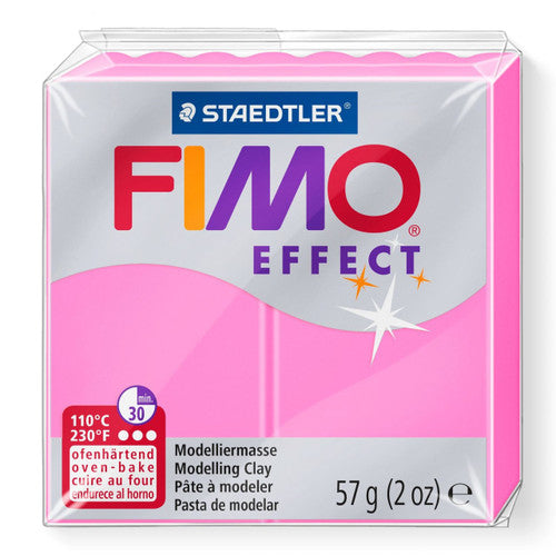 Fimo Effect Standard Block 57g Neon Fuchsia 8010-201