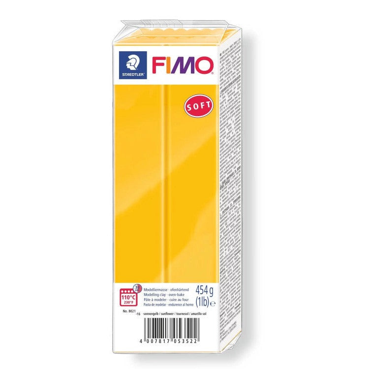 Fimo Soft Large Block 454g Sunflower Yellow 8021-16