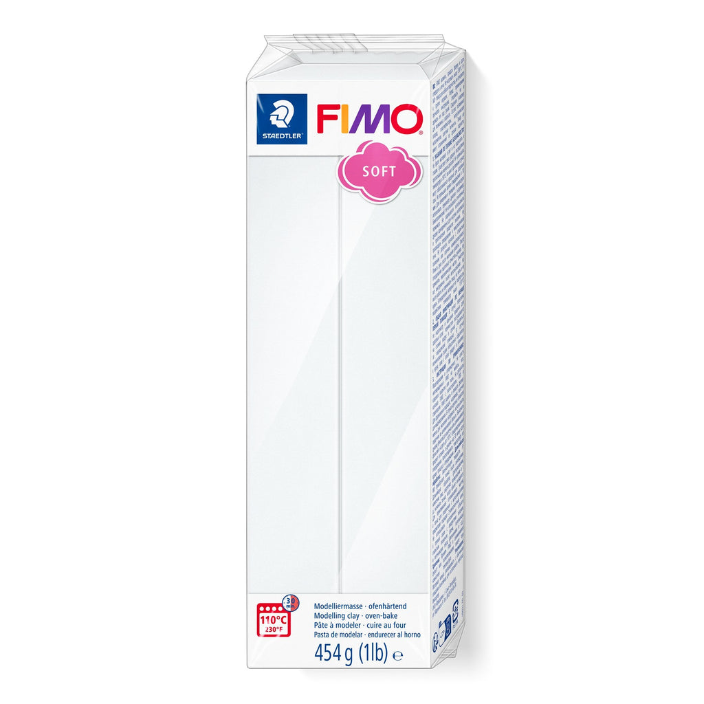 Fimo Soft Large Block 454g White 8021-0