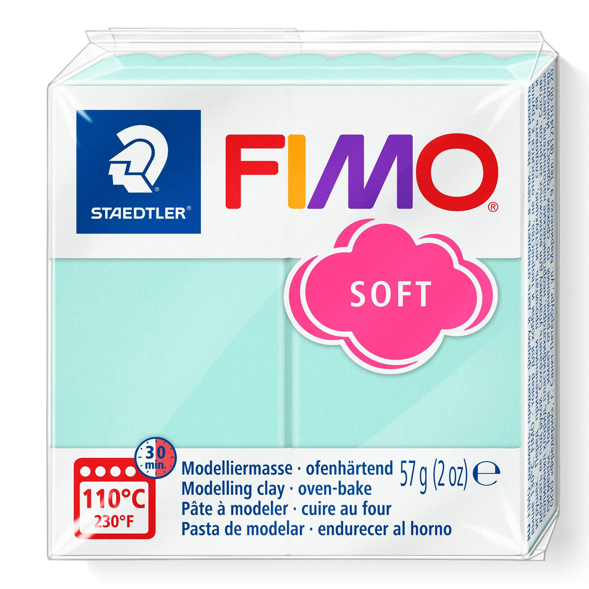 Fimo Soft Standard Block Mint 8020-505
