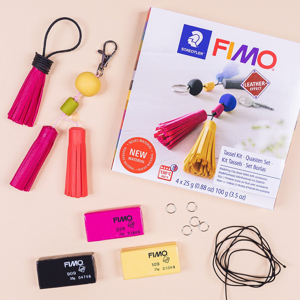 Fimo Leather-Effect DIY Tassel Set 8015 DIY2