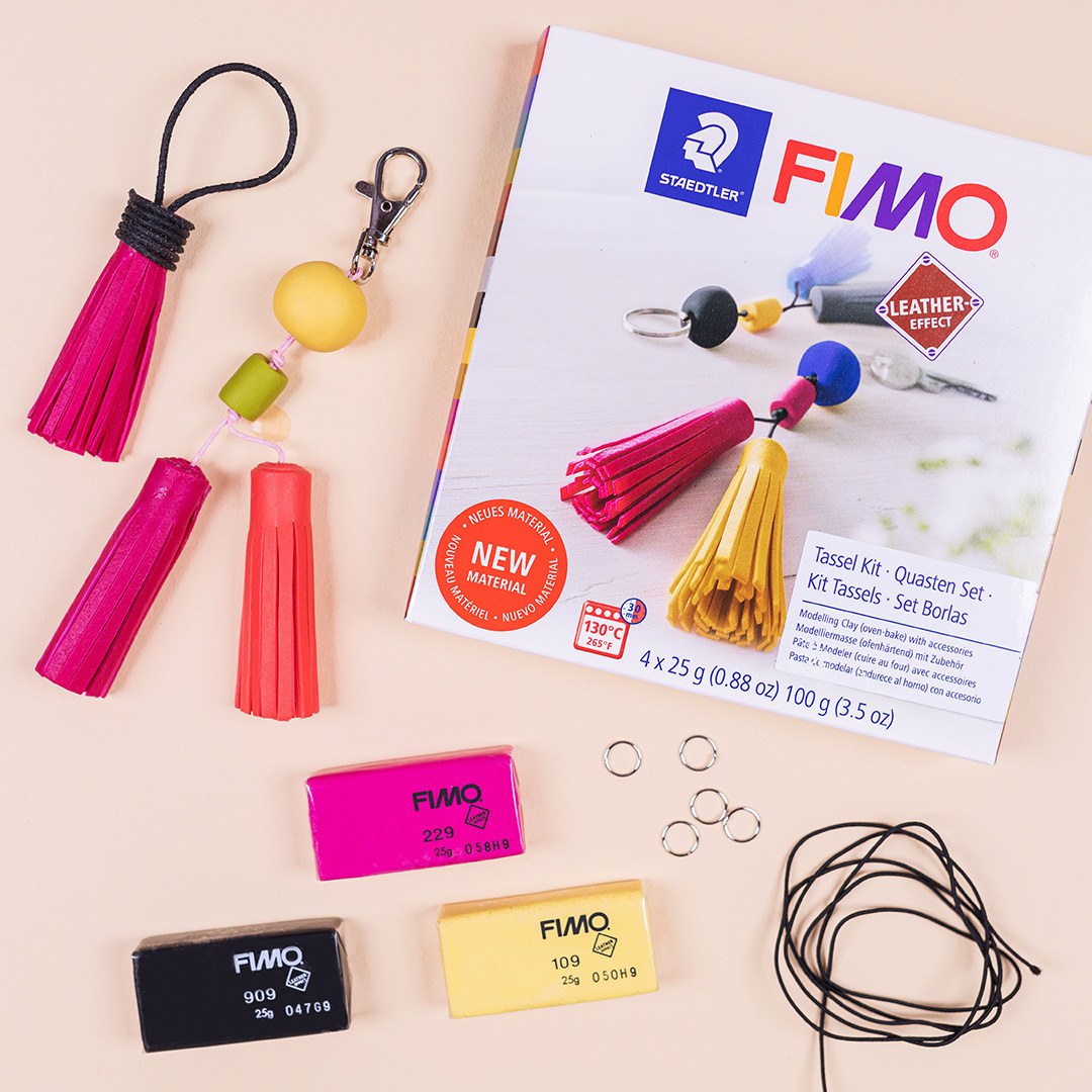 Fimo Leather-Effect DIY Tassel Set 8015 DIY2