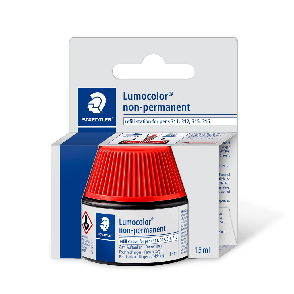 Staedtler Lumocolor Non-Permanent Refill Pot Red 487 15-2