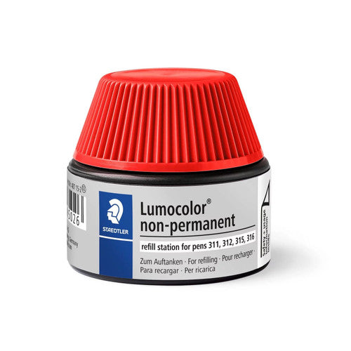 Staedtler Lumocolor Non-Permanent Refill Pot Red 487 15-2